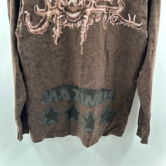 Travis Scott Utopia Circus Maximus Tour Brown Long Sleeve – Size M - Picture 6 of 8